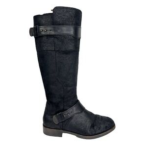 UGG Australia Womens Black Dayle 1007671 Suede Mid Calf Western Boots Size US 6